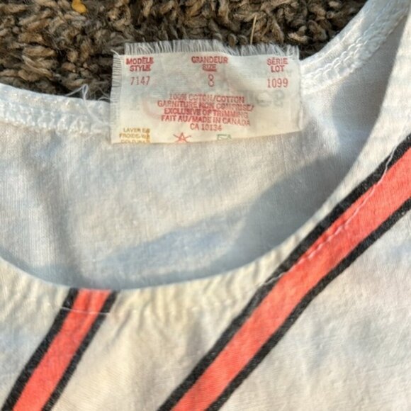 VTG Les Copines Kids 80s/90s Top Neon Colors Size 8 - Picture 3 of 9